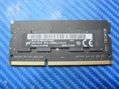Apple A1278 Laptop Micron 2GB Memory PC3L-12800S-11-13-C3 MT4KTF25664HZ-1G6E2 - Image 1 of 3
