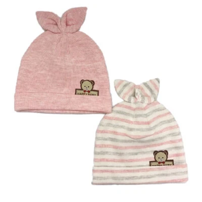 Sombrero de Algodón para Bebé Niño Niña Primavera Otoño Sombrero Lindo Conejo Infante Sombrero Foto 1 de 4