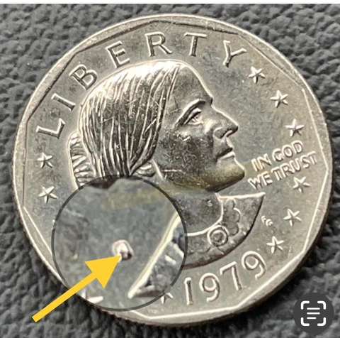 1979Us Susan B Anthony (OMM ,DDO,Errors) Cover