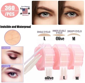 360Pcs Double Eyelid Tape Invisible Adhesive Eye Lift Strip Makeup Lace Stickers - Picture 1 of 15