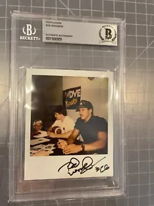 VERY EARLY ROD WOODSON PITTSBURGH STEELERS SIGNED POLAROID PHOTO 1/1 BECKETT - Picture 1 of 1