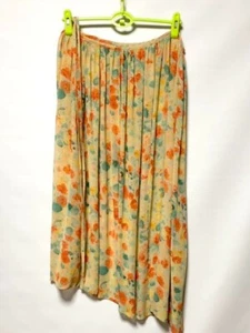 Yohji Yamamoto Noir y's Silk Floral Pattern Rolled Skirt Wrap Size L Japan Made - Picture 1 of 4