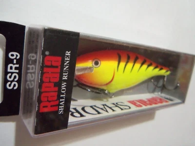1 Rapala Shallow Shad Rap Lure SSR9 Hot Tiger HT NIP - Image 1 of 4