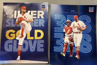 St. Louis Cardinals Adam Wainwright 8x10 Decal SGA; Yadier Molina; Nolan Arenado - Image 1 of 4