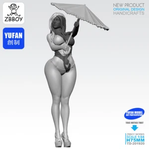 1/24 Sexy Bikini Niña Sin Pintar Sin Montar Estatua YUFAN Modelo Big Boobs Mujer - Imagen 1 de 5