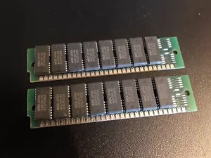 2x 4MB 30-Pin 80ns Non-Parity FPM SIMMs Macintosh COLOR CLASSIC LC Memory Apple - Picture 1 of 3