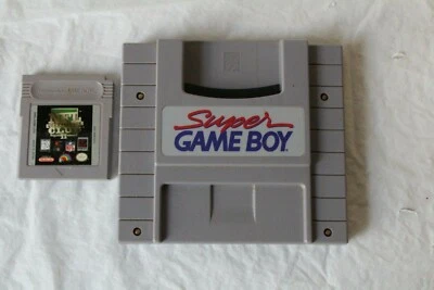 Adaptador Super GameBoy Nintendo SNES não testado SNS-027 com NFL Quarterback Club  - Imagem 1 de 4