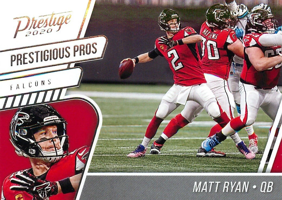 Matt Ryan 2020 Prestige Football Prestigious Pros Insert Card #PP-MR Falcons SP - Image 1 of 2