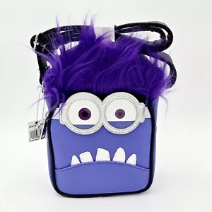 NUOVA 2023 Universal Studios viola Minion Loungefly borsa a tracolla nuova con etichette - Foto 1 di 3
