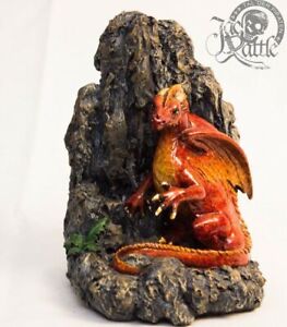 Drache rot Kind süß schön Fels Feuer Fire dragon Fantasy Figur 2096