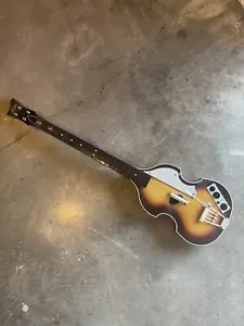 Untested Xbox RockBand Hofner Bass Beatles Wireless Guitar Model XBGTS3 - Picture 1 of 10