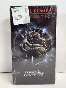 Mortal Kombat 2 Annihilation (VHS, 1998) ACTION MOVIE - RARE - BRAND NEW SEALED - Picture 1 of 7