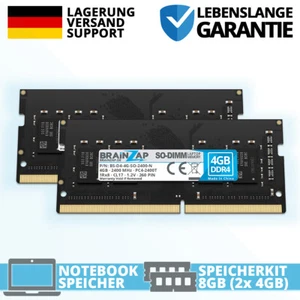 8GB DDR4 RAM PC4-2400T SO-DIMM 1Rx8 2400 MHz 1.2V Notebook Laptop (2x 4GB) - Bild 1 von 1