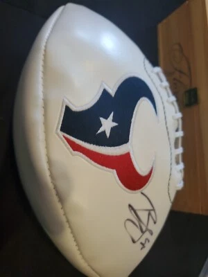 Brian Cushing Autographed Football JSA Authenticated - Image 1 of 4