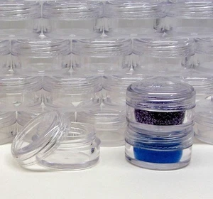 Tarros cosméticos muestra recipientes de belleza tapa transparente bálsamo labial maceta 5 gramos ml (25) 5014 - Imagen 1 de 3