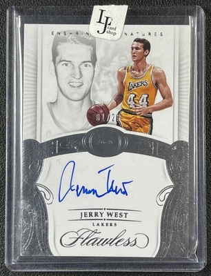 Jerry West 2017-18 Panini impecable #es-jw automático consagrado 1/25 Lakers Foto 1 de 2