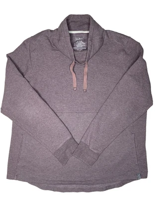 LL Bean Sweater Womens 2X Cozy Mixed Knit Funnelneck Athleisure Casual Pullover - Image 1 of 4