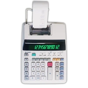 EL-1801V Ink Printing Calculator, 12-Digit LCD, AC Powered, Off-White, Ideal ... - Picture 1 of 5