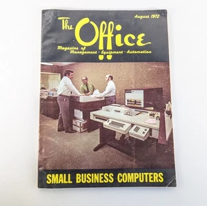 Revista vintage “The Office” edición de agosto de 1972 para pequeñas empresas computadoras - Imagen 1 de 19
