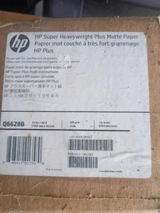 HP Super Heavyweight Plus Matte Paper, 42" x 100 ft, White Matte Q6628B 10.4 Mil - Picture 1 of 7