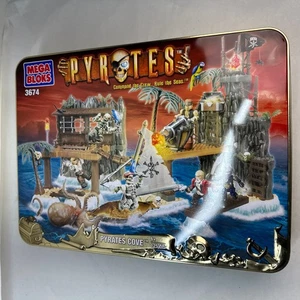 Mega Bloks 3674 Pyrates: Pyrates Cove Tin Nuevo Caja Abierta Piratas - Imagen 1 de 13