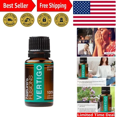 Fast-Acting Nausea & Vertigo Relief Essential Oil Blend 15ml - Pure Aromatherapy - Image 1 of 4