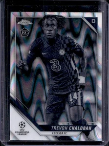 2021 Topps Chrome UEFA Trevoh Chalobah RC Black & White Ray Wave Refractor #59 - Picture 1 of 2