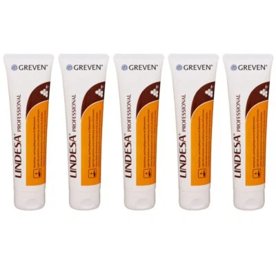 Lindesa Professional  5 x 100 ml Hautschutz- und Handpflegecreme mit Bienenwachs - Bild 1 von 2