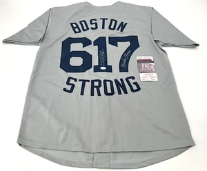 RED SOX BOSTON STRONG JONNY GOMES AUTOGRAPHED STITCHED JERSEY JSA COA W/INSC - Picture 1 of 3