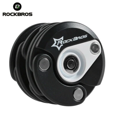 RockBros Bike Lock Anti Theft Mini Foldable Password Cycling Hamburger Lock - Image 1 of 4