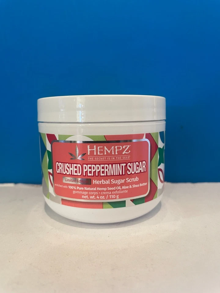 Hempz Crushed Peppermint Sugar Herbal Sugar Scrub 4oz New & Authentic - Image 1 of 1