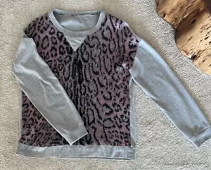 Marc Cain Sweatshirt Hoodie Pullover Gr. N4 Mohair Wolle Kaschmir Mix Grau Leo - Bild 1 von 7