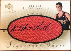 2002-03 Sweet Spot Signature Shots Nikoloz Tskitishvili #NT Denver Nuggets - Picture 1 of 2