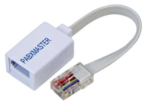 HiLo - BT Socket to RJ45 Plug Line Adaptor Unit (PABX Master), 100mm - Picture 1 of 1