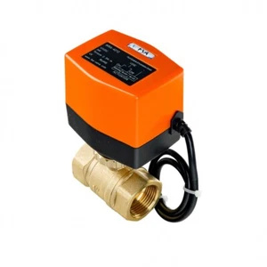 FSA Motorkugelhahn Set Messing 1" 12V DC Richtungskontrolle Mutter Messing - Bild 1 von 7