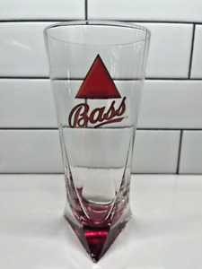 Vintage Bass Pale Ale Beer Glass Red Triangle Base Trademark Home Bar Man Cave