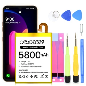 For LG V60 ThinQ BL-T46 Battery Replacement Part 5800mAh LM-V600TM - Picture 1 of 7