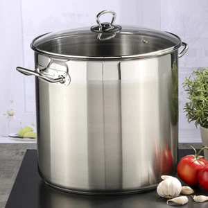 Universaltopf mit Glasdeckel 20l 30 x H: 28cm Universal Kochtopf Aluminium neu - Bild 1 von 1