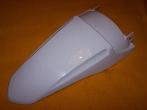 WHITE YAMAHA DTR 125 DTR125 DT R DT125R CROSS REAR FENDER MUDGUARD 1988 2003 - Picture 1 of 1