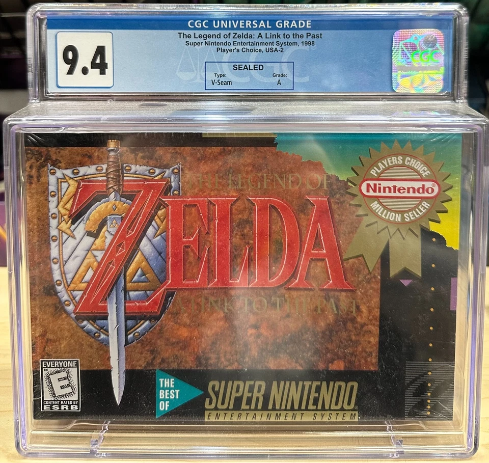 CGC 9.4 / A Seal / The Legend of Zelda: A Link to the Past SNES Players Choice - Image 1 of 1