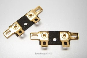 Coppia di terminali woofer scheda fibra / parte altoparlante / .25 vanga oro / FBT8 - Foto 1 di 1
