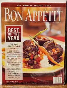 Bon Appetit Magazine Jan. 2002 - 10th Annual Special Issue - Best Of The Year - Picture 1 of 3