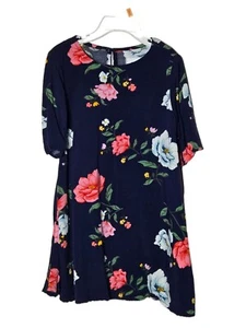 Old Navy Toddler Girls Blue Floral Short Sleeve Dress Size 3T Boho Feminine Spri - Picture 1 of 7