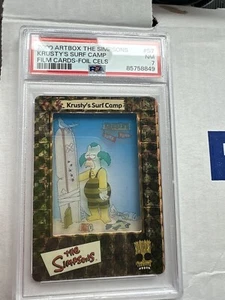2000 Artbox The Simpsons FilmCardz Krusty's Surf Camp Foil Cels #S-7 PSA 7 - Picture 1 of 2