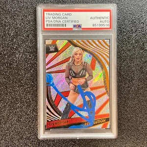 2022 Panini WWE Revolution #70 Liv Morgan Signed Card AUTO PSA/DNA Slabbed WWE - Picture 1 of 2