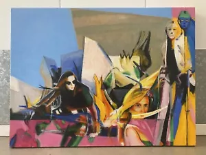 🔥 Fine Modern Contemporary Surrealist Disney Cityscape Oil Painting, LARINDE - Picture 1 of 24