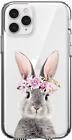 Baby Bunny Rabbit Flower Crown Vibes Case Cover Silicone / Shockproof / MagSafe