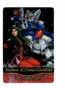 plastic card Mobile Suit Gundam 0083 Stardust Memory anime Cima Garahau Stamen - Picture 1 of 2