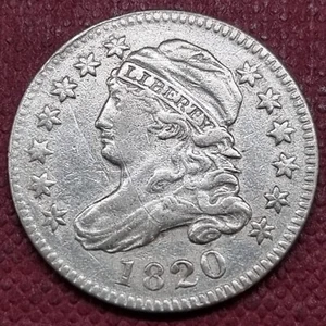 1820 gedeckelte Büste Groschen 10c bessere Erhaltung vz + #66008 - Bild 1 von 2
