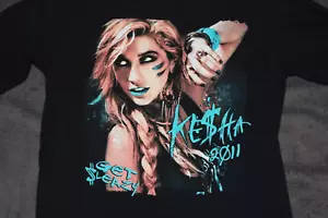 KESHA KeSha Get Sleazy Short Sleeve Gift For Fan Black All Size T-Shirt ZZ02 - Picture 1 of 3